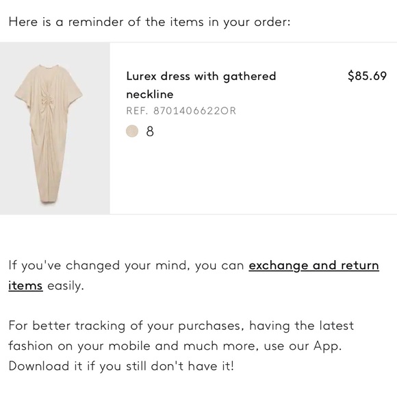 Mango Metallic Gold Caftan - Picture 5 of 7